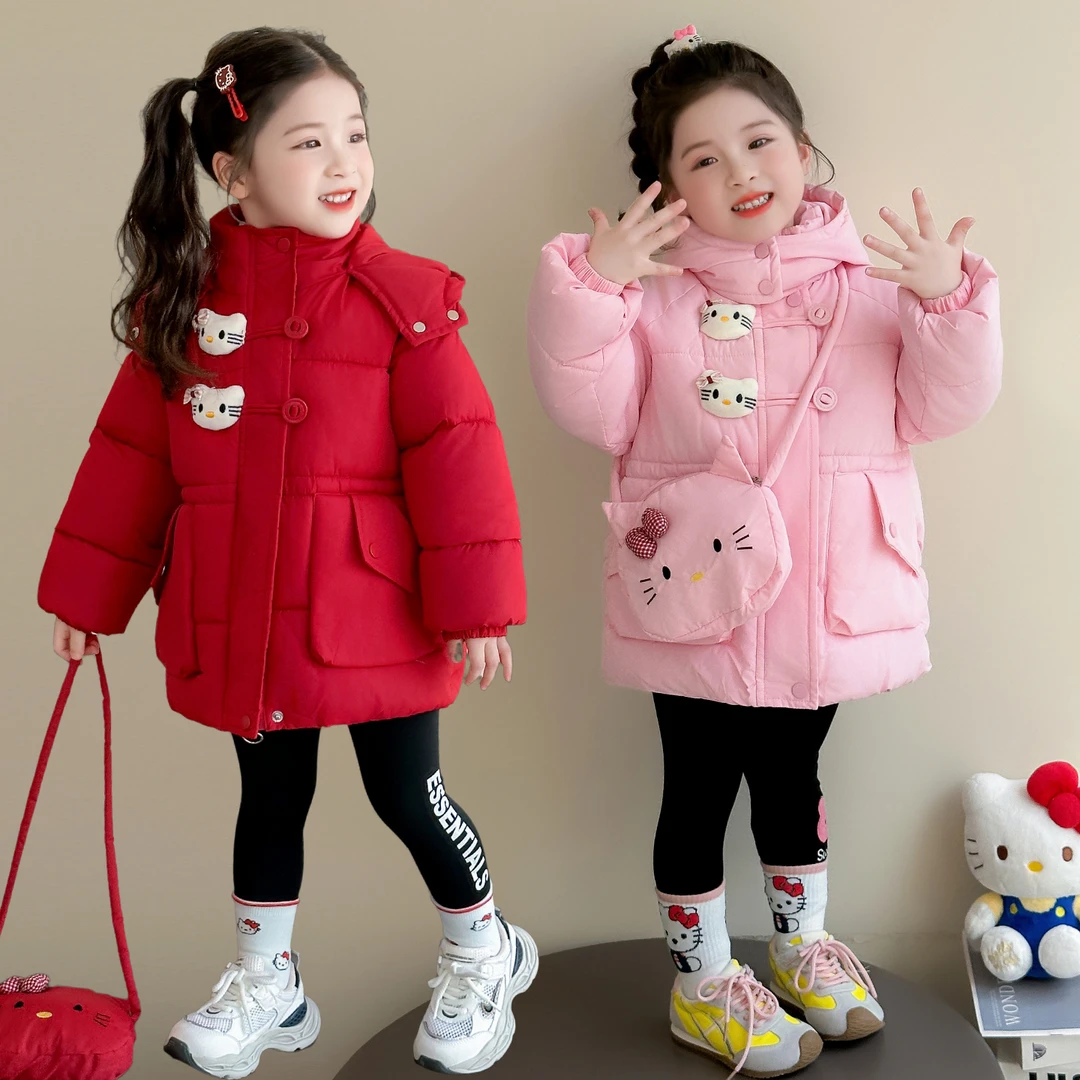 女童棉服棉袄冬季2025新款洋气女宝宝加厚冬装儿童小女孩棉衣外套