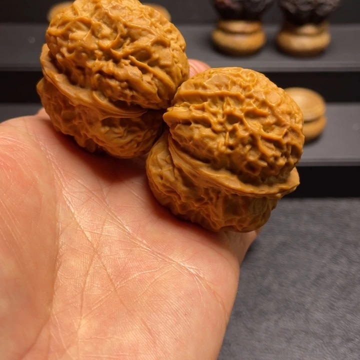 吊坠文玩核桃F鬼脸王金蟾45