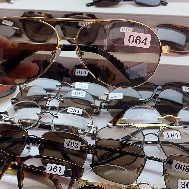 分体款天然水晶石头眼镜