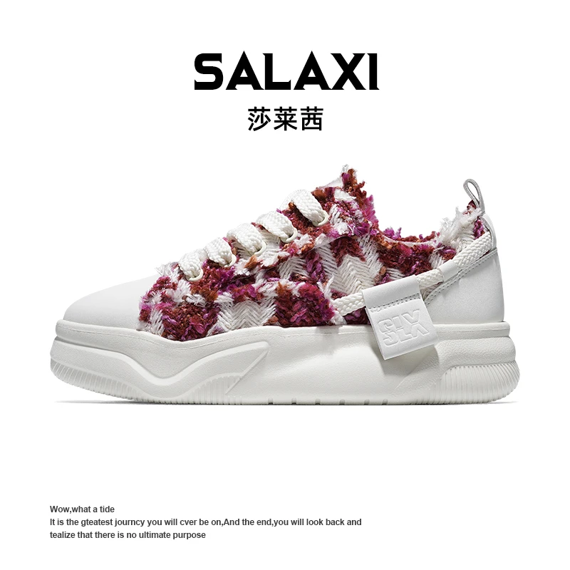 SALAXI/莎莱茜 2025冬季新品联名款小香风百搭休闲板鞋男女情侣鞋