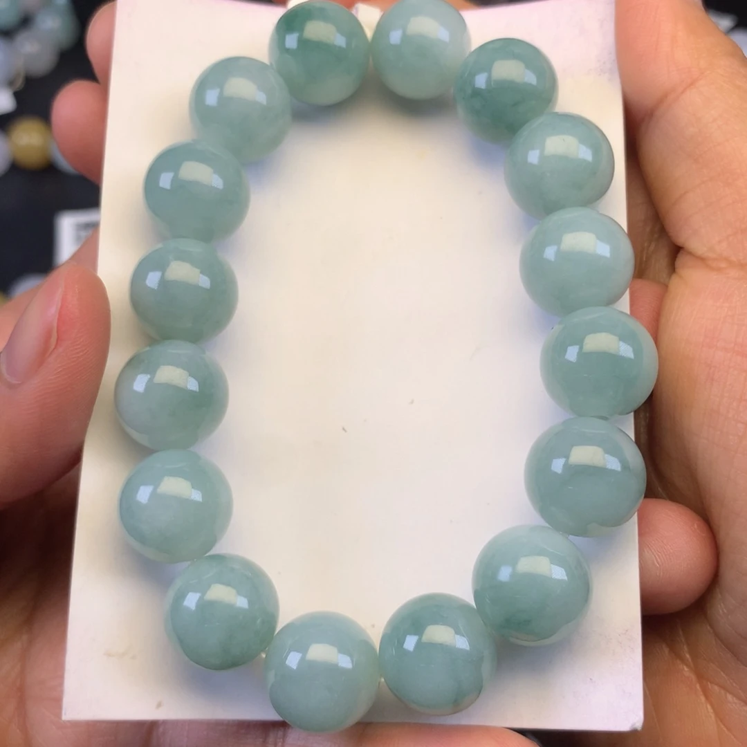 翡翠颈饰未镶嵌天然缅甸翡翠