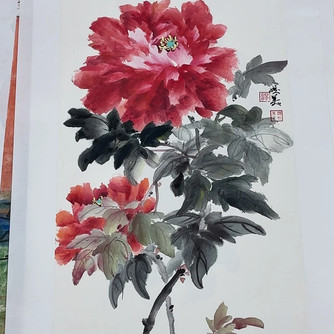 国画四尺四开花鸟