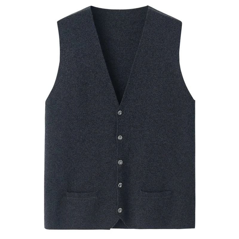 男士无痕加厚毛针织马甲A-01309-9