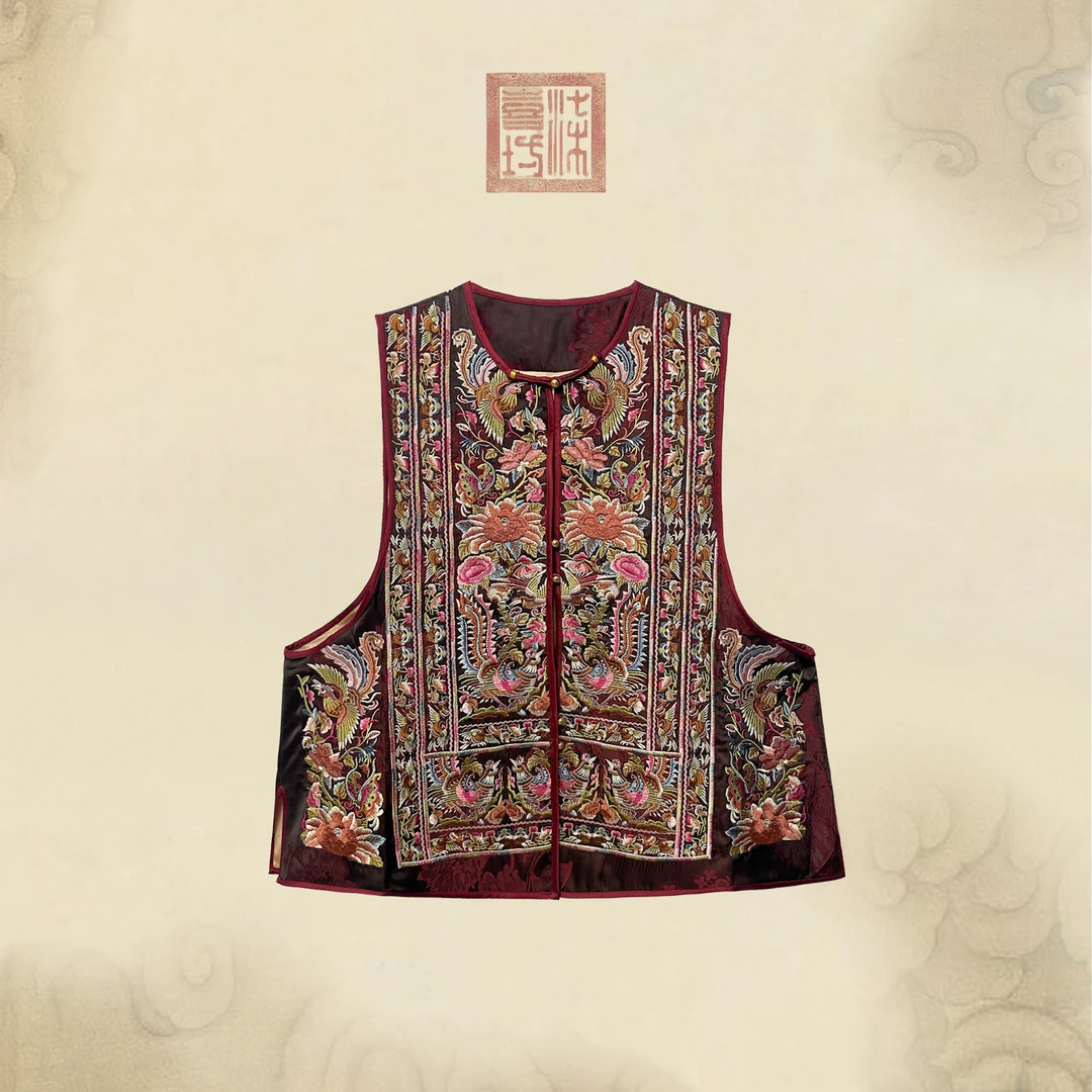 Lanshe阑舍·满绣香云纱马甲