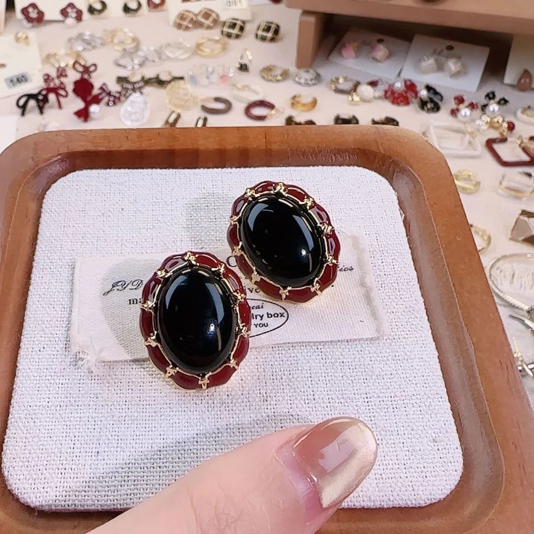 仿珍珠铜合金925银耳钉