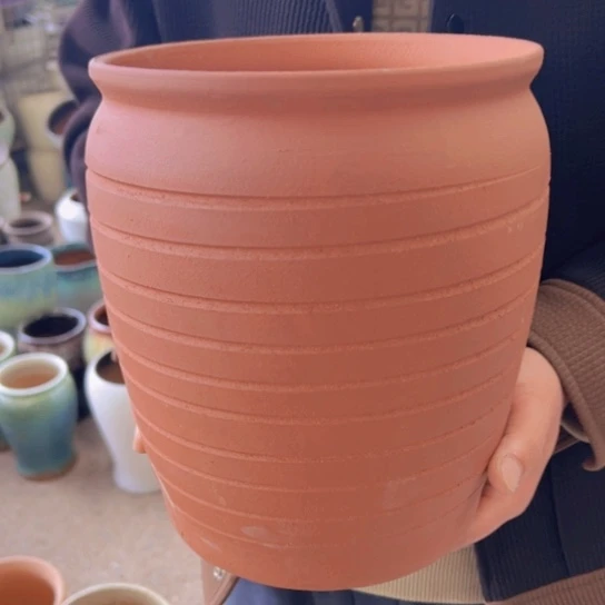 紫砂花盆高24口20—————