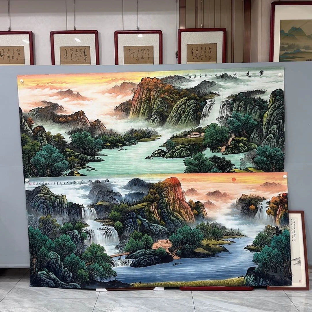 国画用****6国画作品多次入选