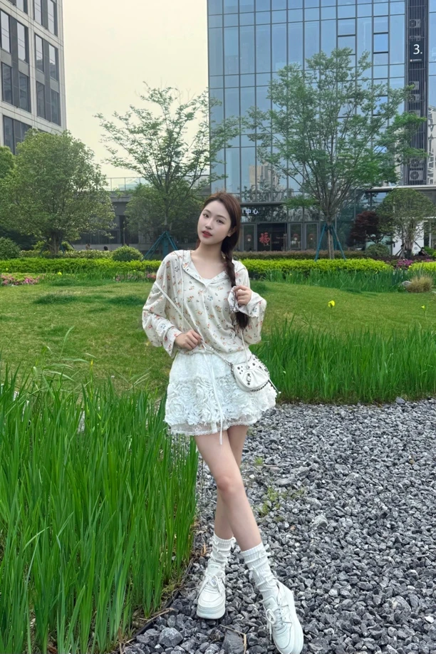 EIMISMOSOL半裙｜『鑫鑫专属』双层立体肌理抽褶系带A字蛋糕裙138