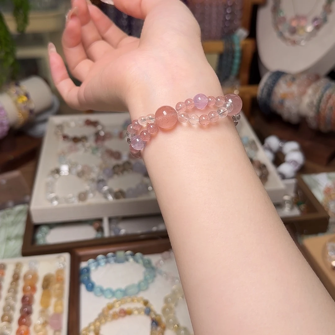 手串水晶未镶嵌福利款，不退换，14-14.5手围