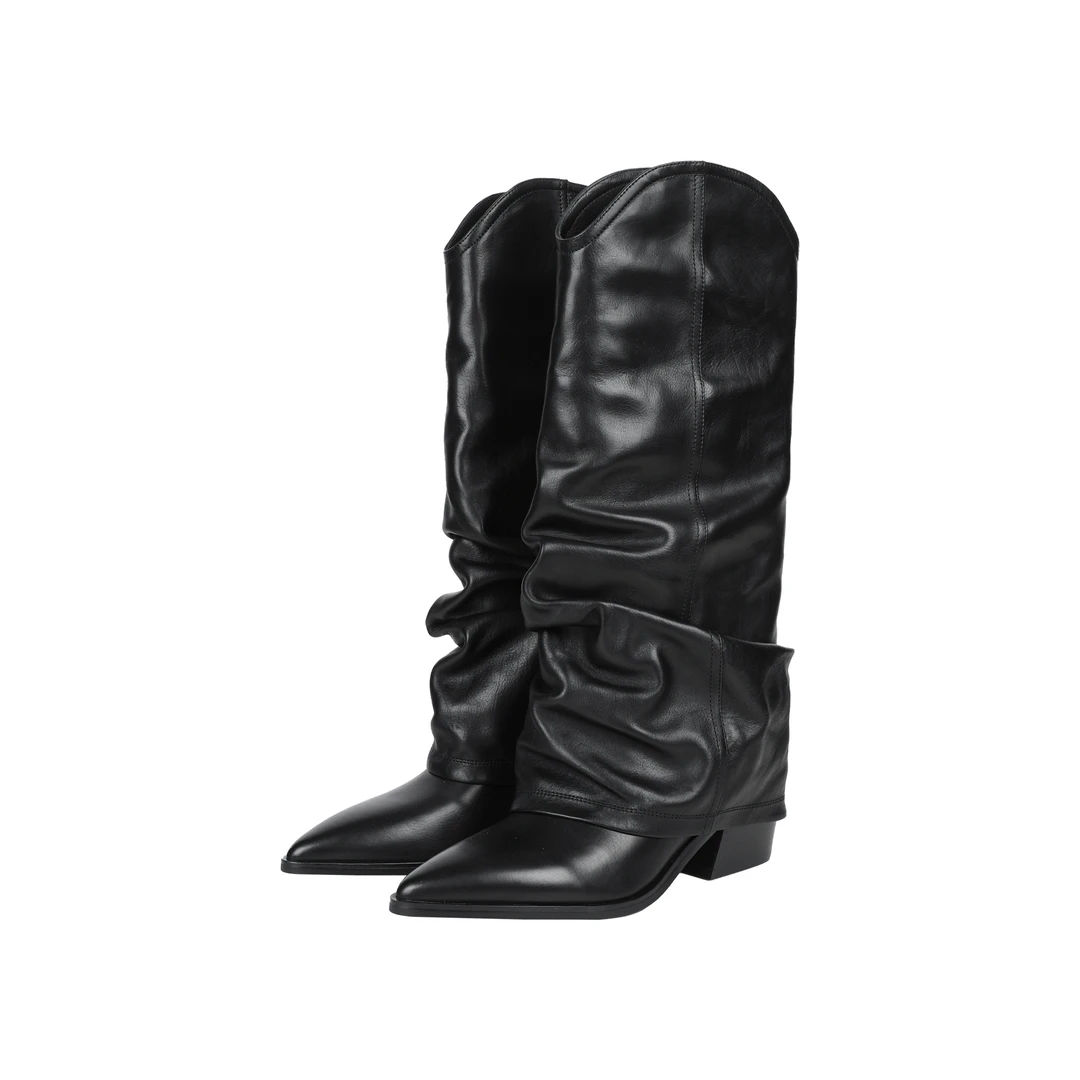 DR杨圣坤2025新品堆堆靴炸街中筒靴DR2408-0506