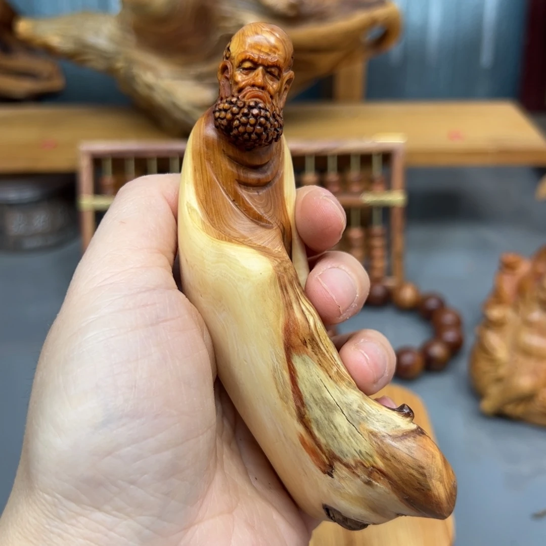 柏木崖柏木摆件手把件，33