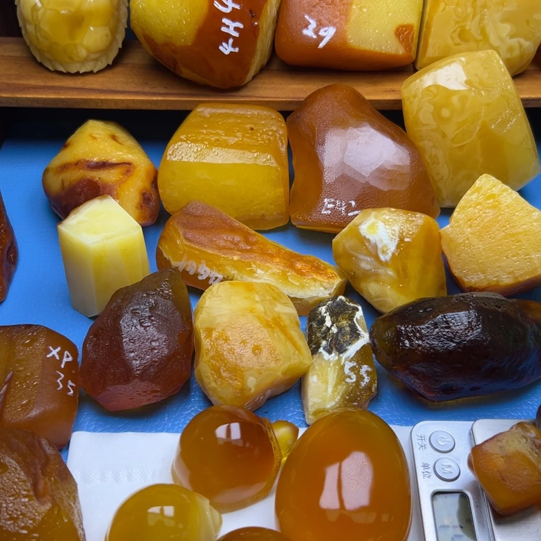 定制琥珀未镶嵌12345678