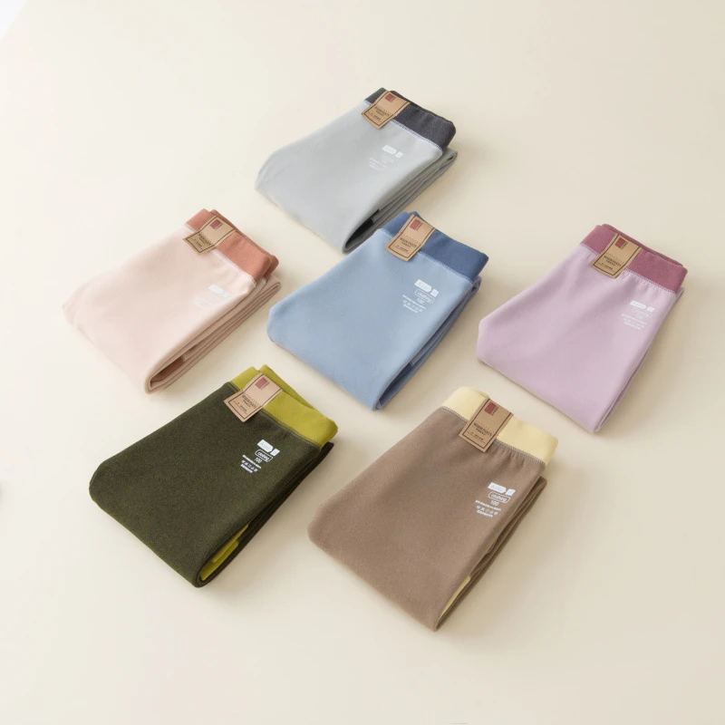 秋冬季加厚轻盈保暖裤男童女打底裤儿童保暖磨毛加绒秋裤校服神器