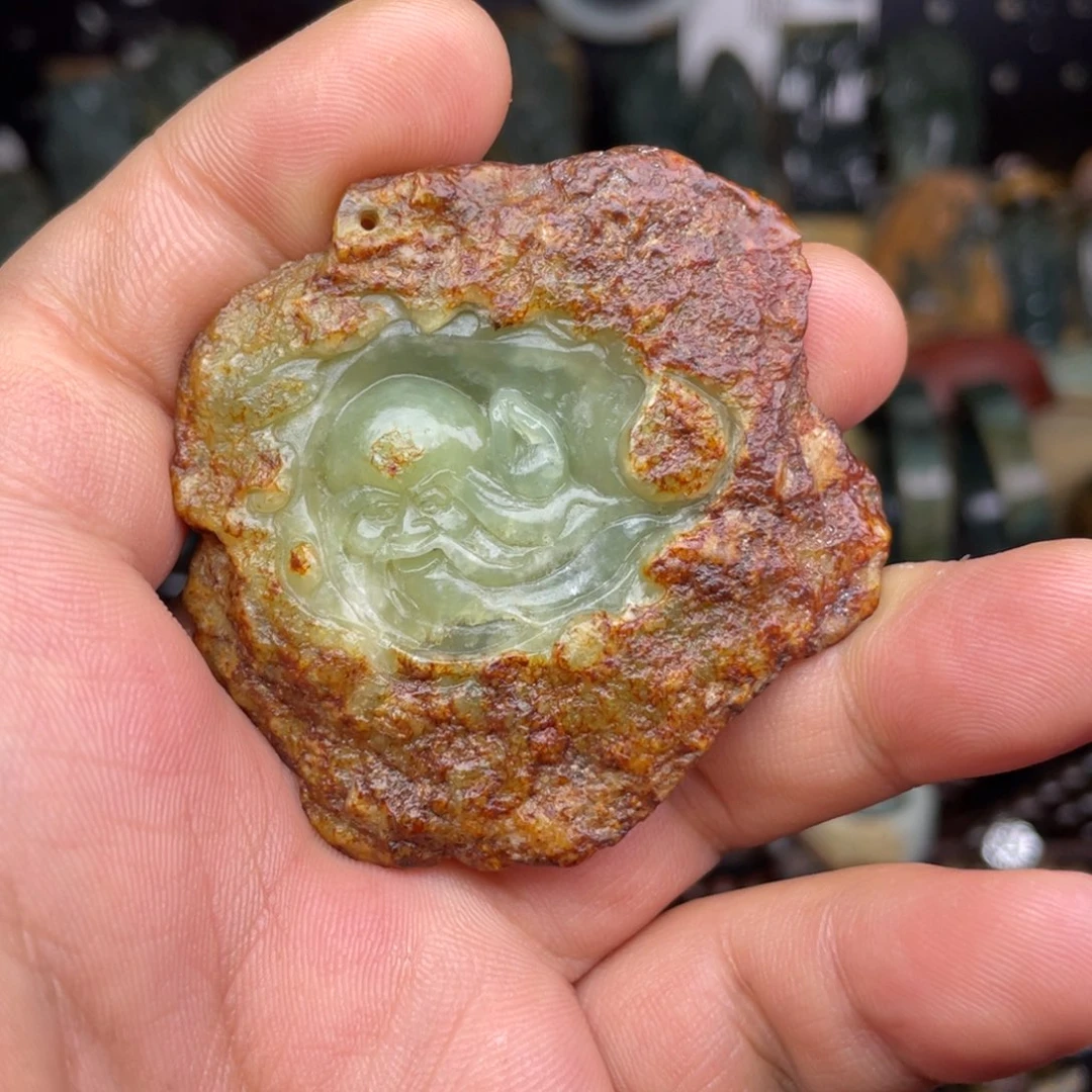 岫岩河磨玉（透闪石质玉）未镶嵌颈饰
