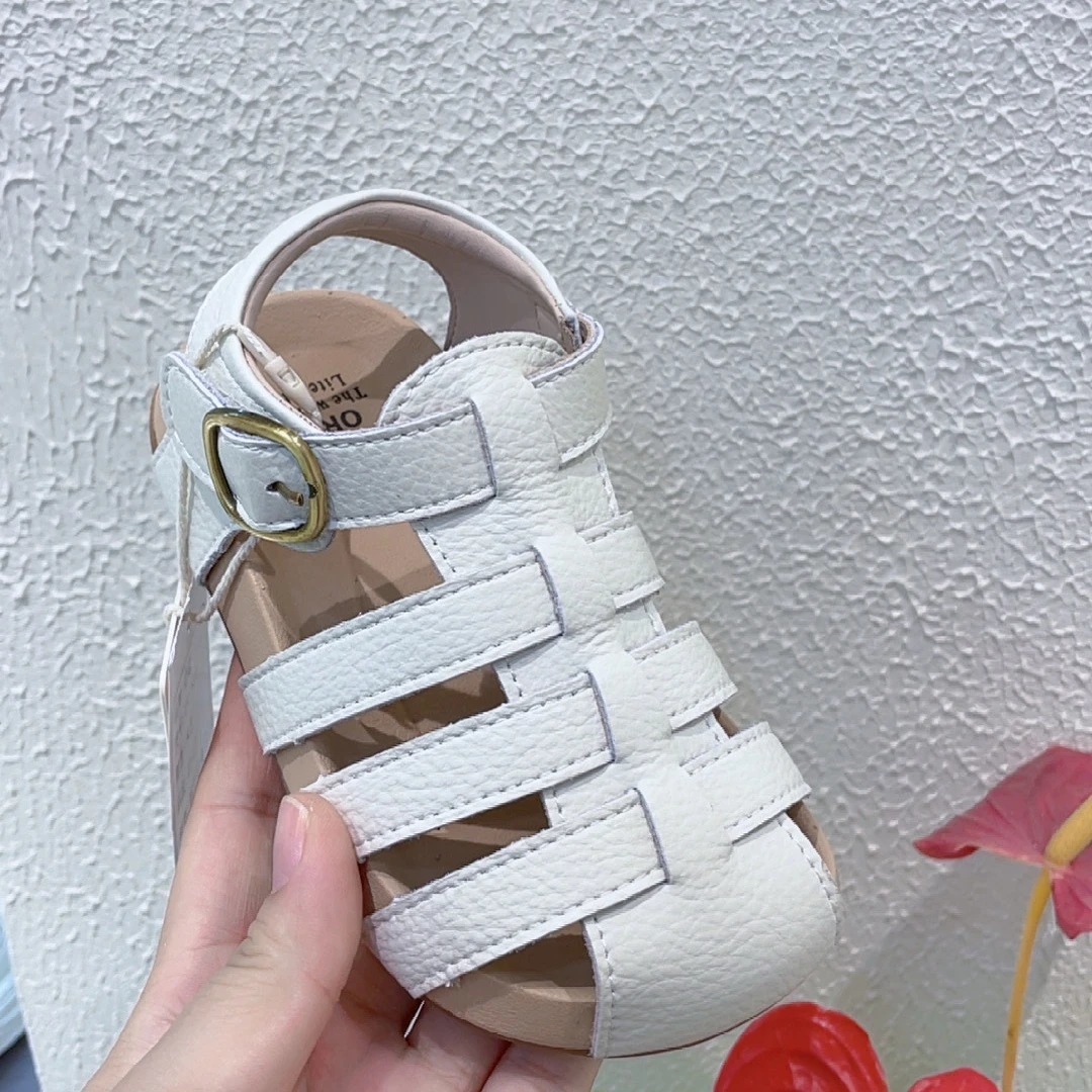 扣编码拍夏季女童镂空凉鞋透气包头男时尚百搭休闲透气凉鞋