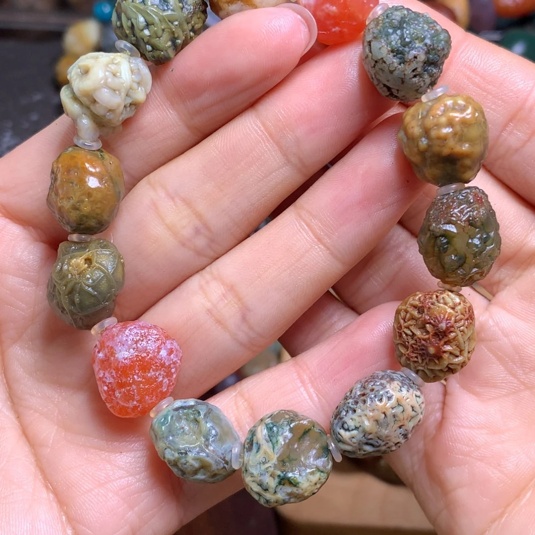 未镶嵌玛瑙/玉髓珠宝半成品