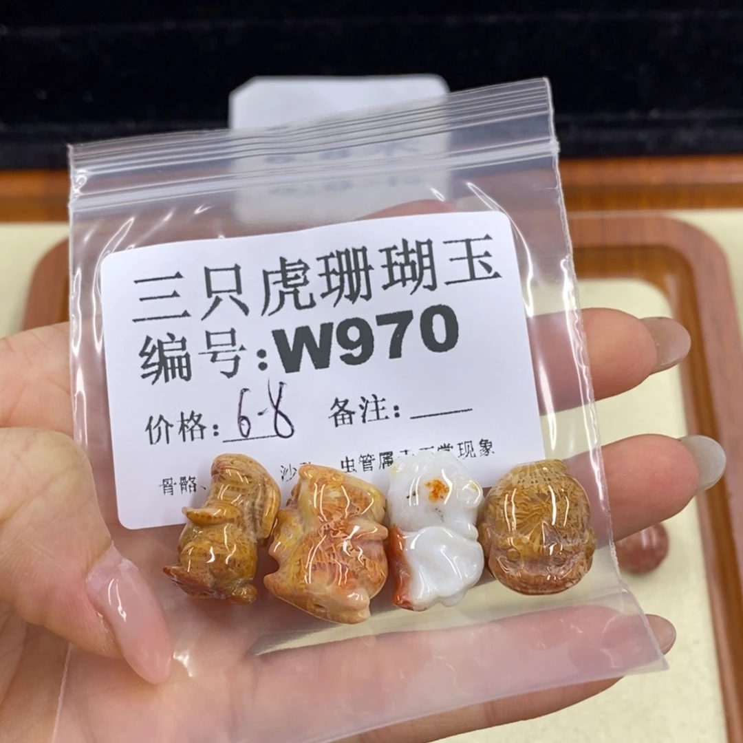 硅化珊瑚（珊瑚玉）1未镶嵌易**子