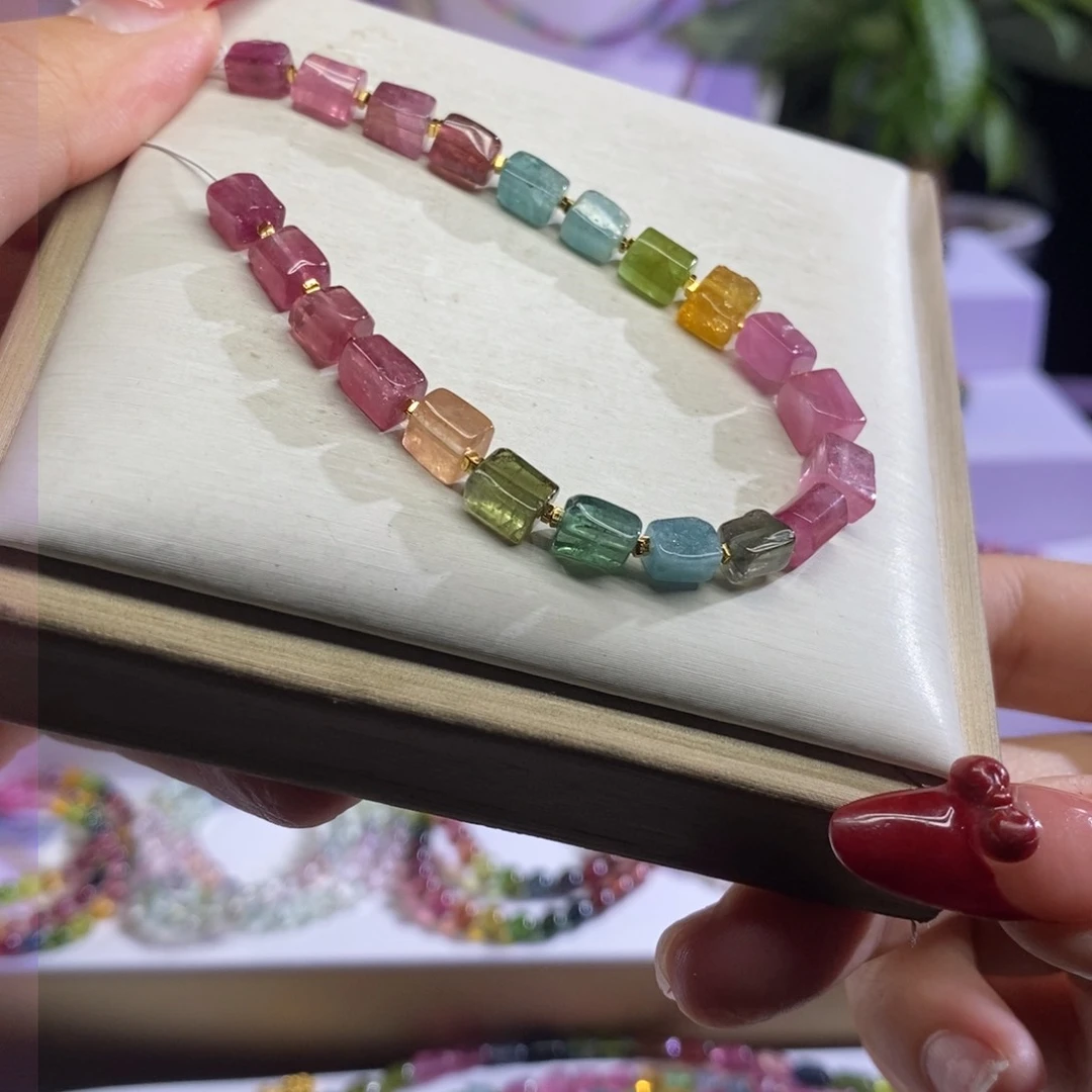 碧玺手链未镶嵌方糖