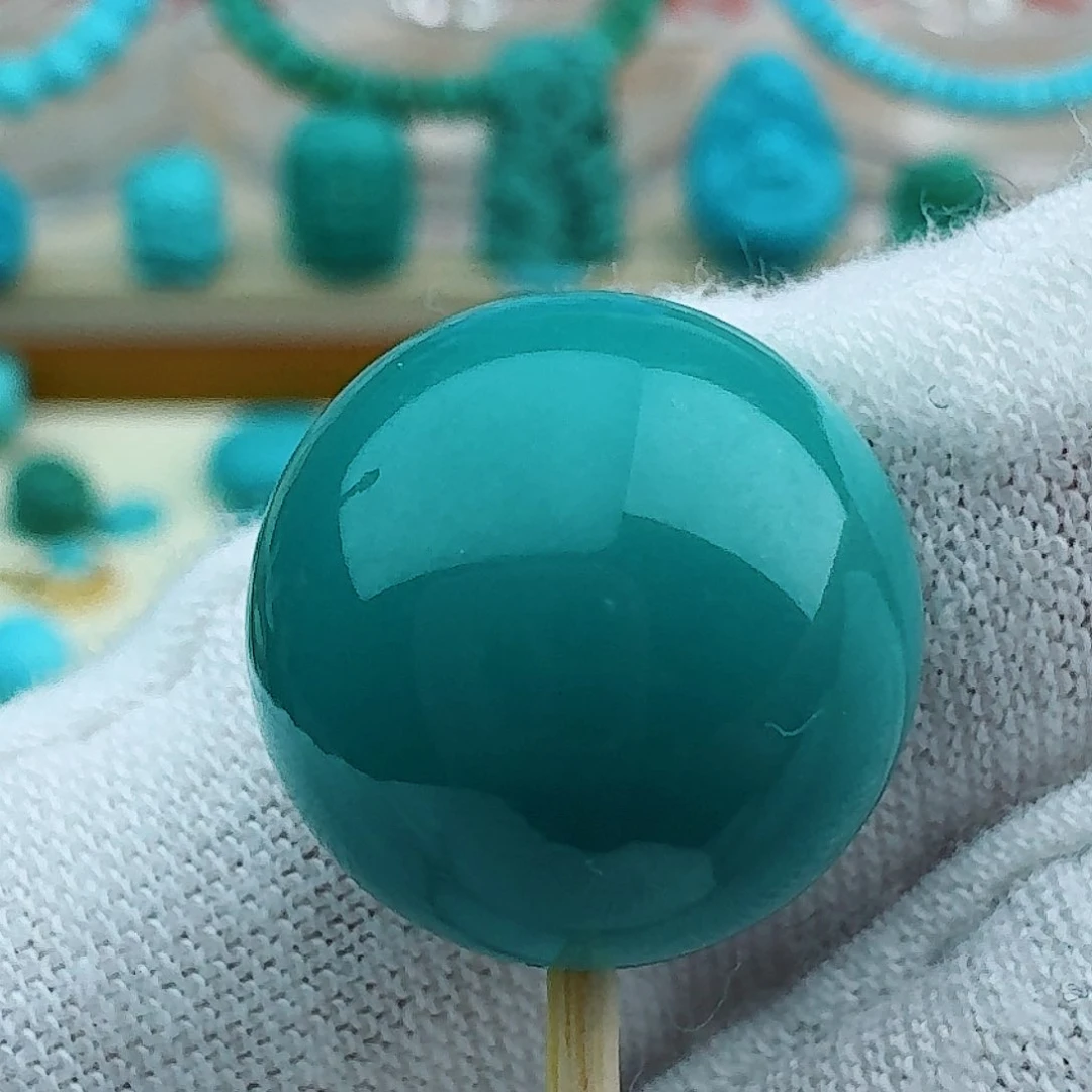 绿松石圆珠14.4未镶嵌