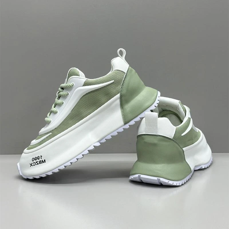 纪诗哲厚底增高爆款老爹鞋男2025夏季新款透气薄款网面运动休闲鞋