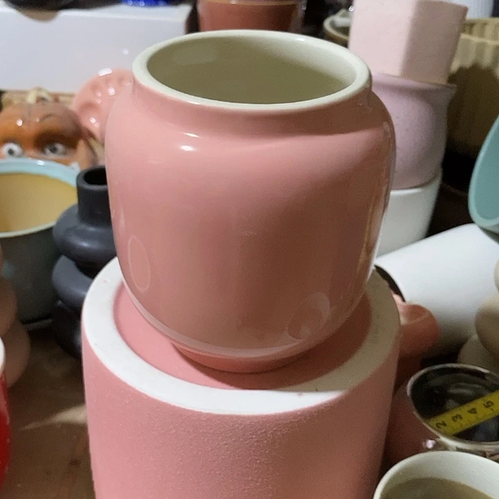 摆件陶盆有孔 微瑕介意勿拍