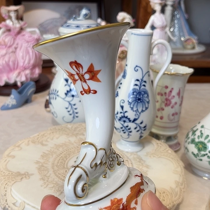 杯欧洲中古瓷器摆件