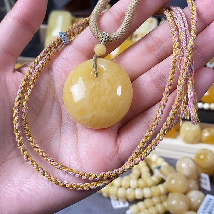 琥珀未镶嵌裸石公主扣