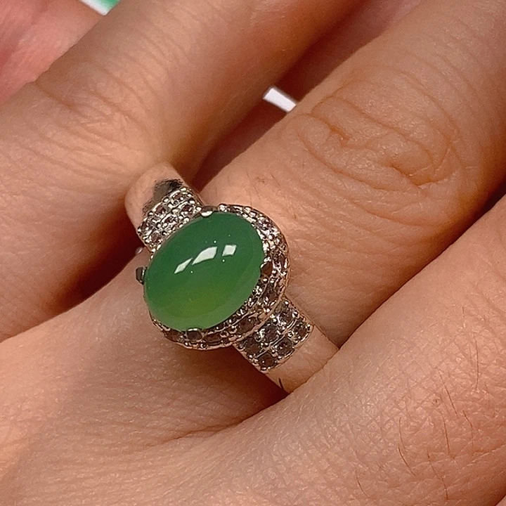 翡翠未镶嵌耳饰翡翠蛋面