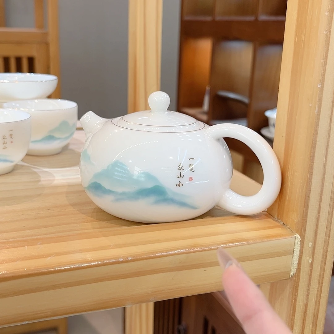 【御瓷斋】羊脂玉瓷茶具套装