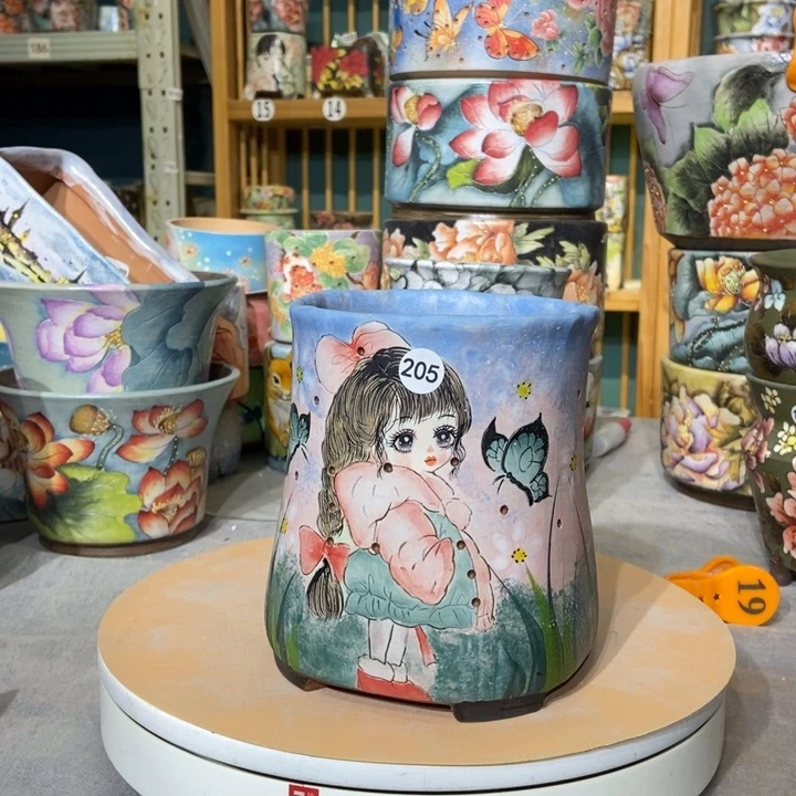 红陶景德镇艺术手绘作品