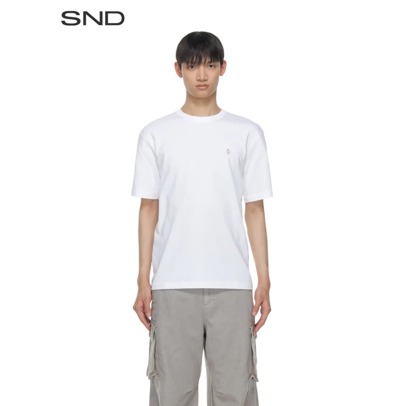 【SAMSOE SAMSOE 设计师品牌】SND SS25 小标志宽松T恤