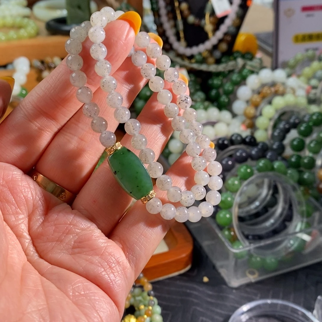 和田玉未镶嵌手链