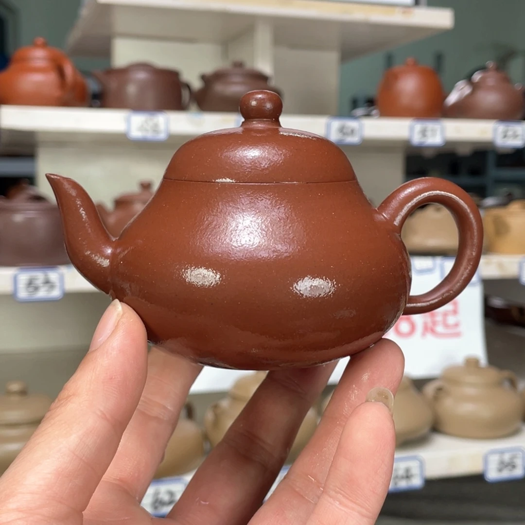 紫砂茶壶紫泥全手工180毫升