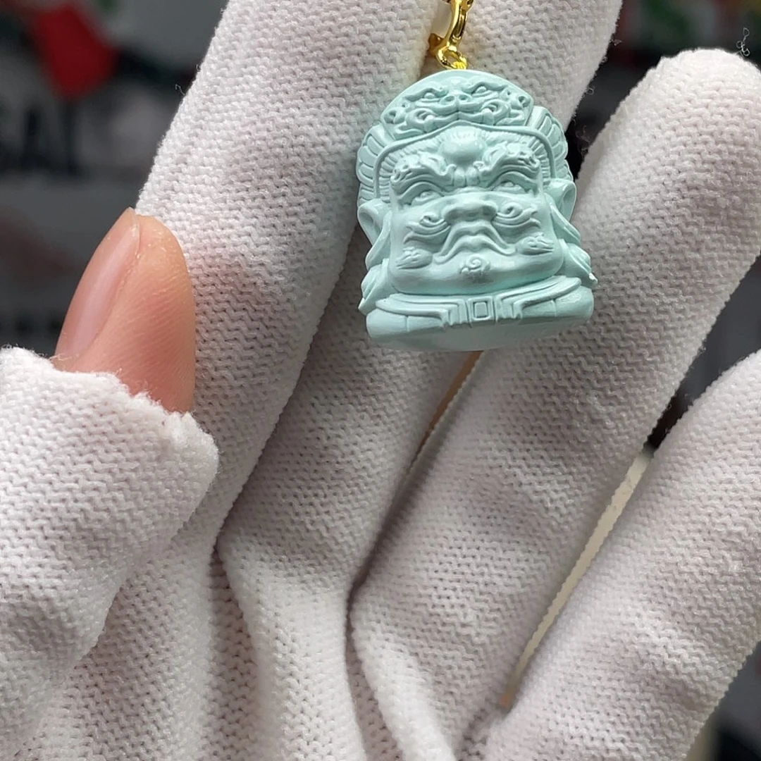 绿松石未镶嵌挂件