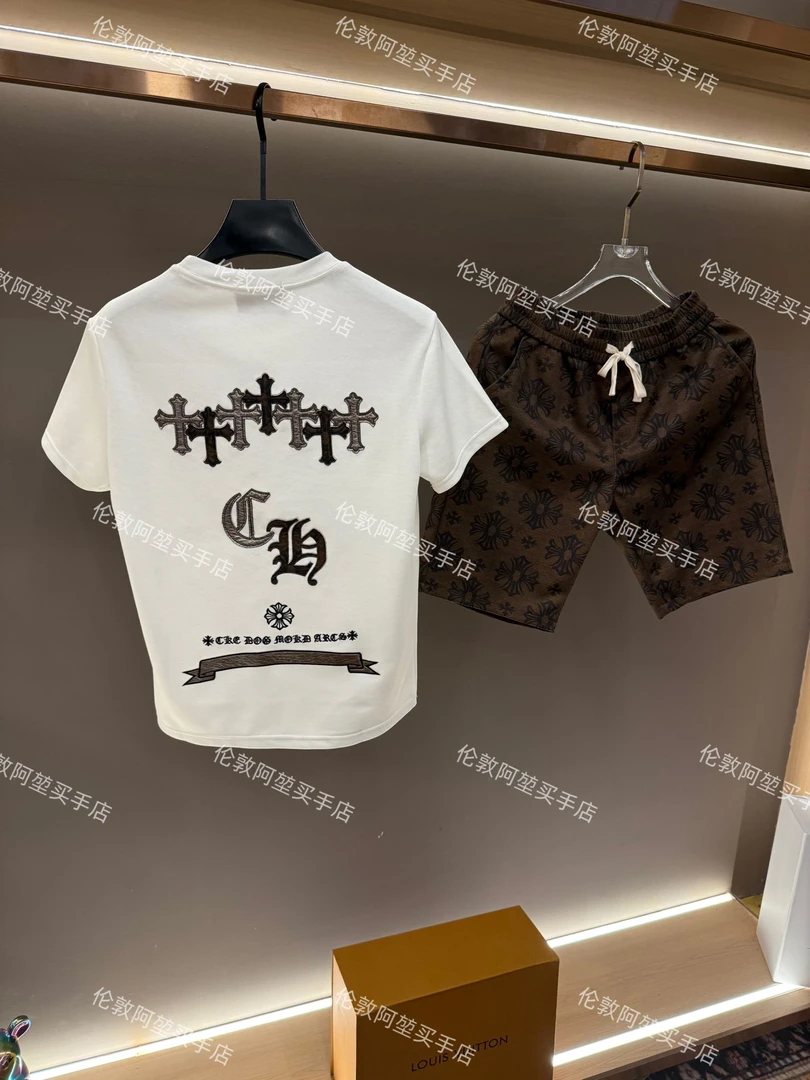 男士夏季新款轻奢休闲百搭修身时尚套装K622