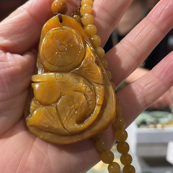 岫玉未镶嵌毛衣链