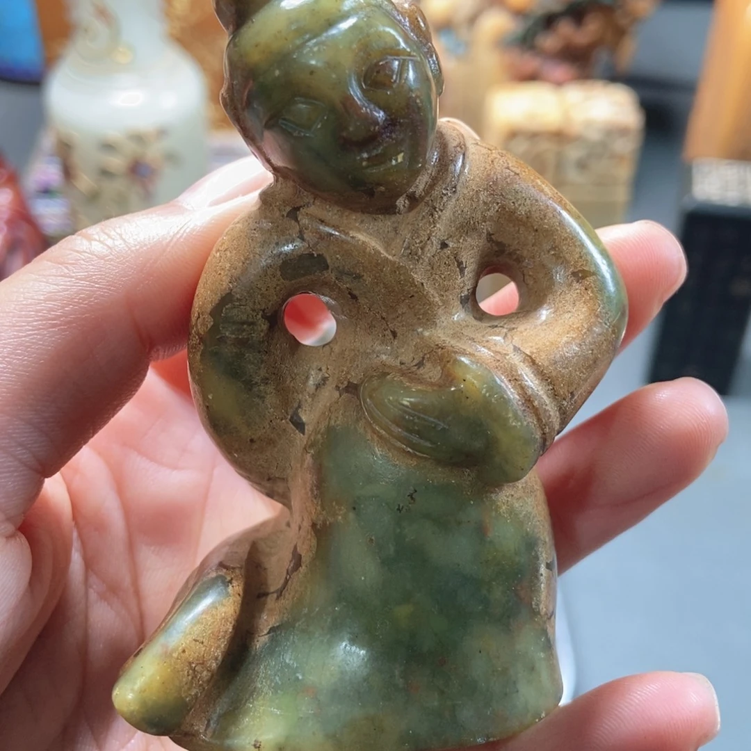 和田玉未镶嵌挂件