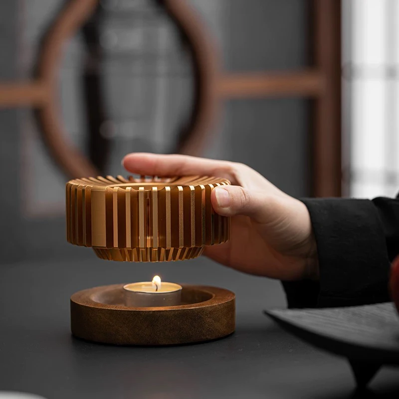 颜瓷中式暖茶炉茶壶底座温茶器蜡烛加热水果花茶保温提梁壶暖杯