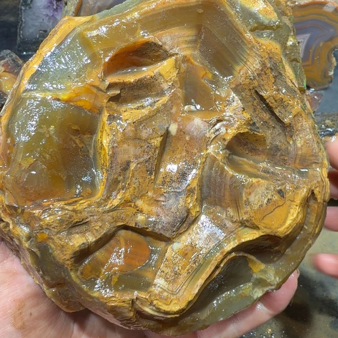 未镶嵌玛瑙/玉髓珠宝半成品