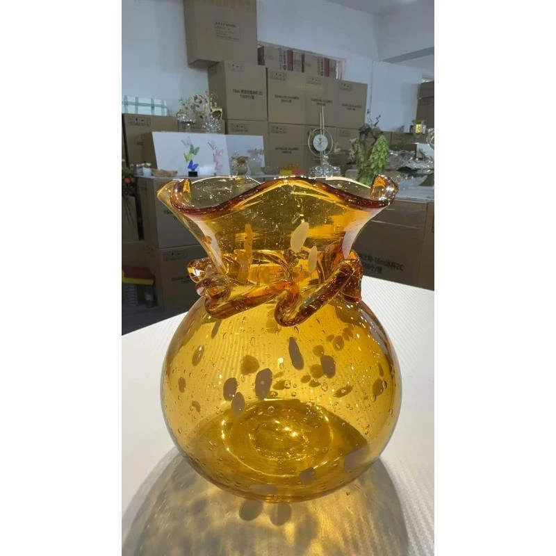 外贸孤品花瓶花器钱袋子