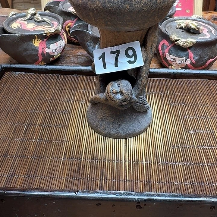 纯手工制作粗陶茶具