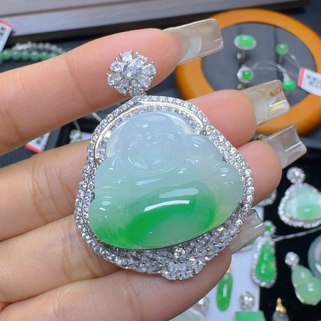 翡翠未镶嵌吊坠(不含链)