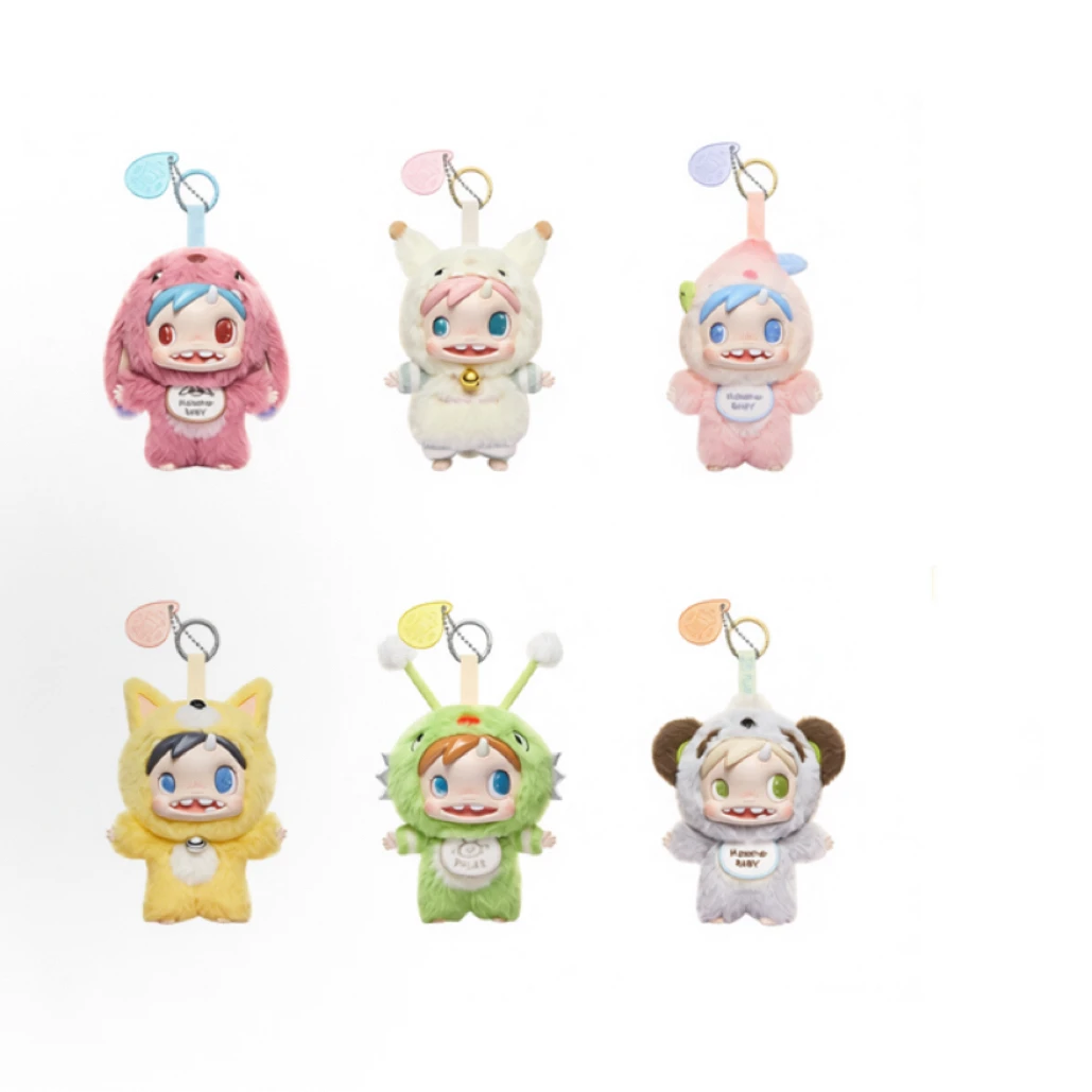 泡泡玛特之夜宝拉毛绒公仔 怪物收藏手册系列毛绒挂件