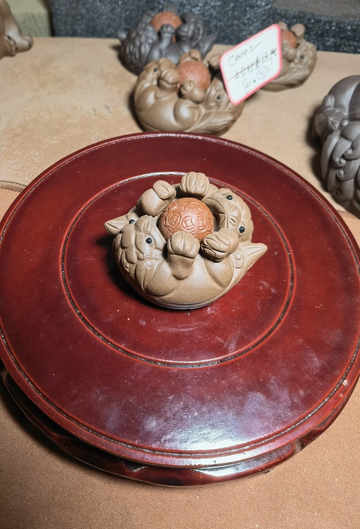 小号双狮茶宠（C0003）