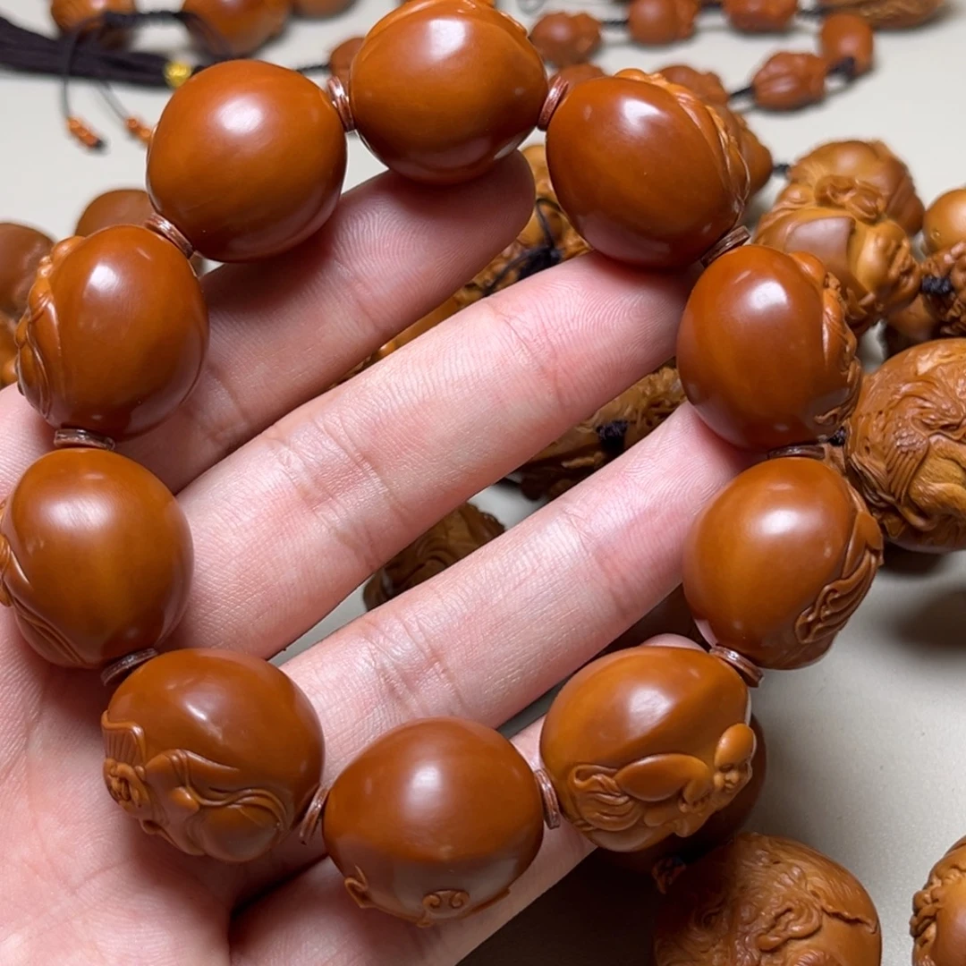 *****橄榄核手串光背弥勒