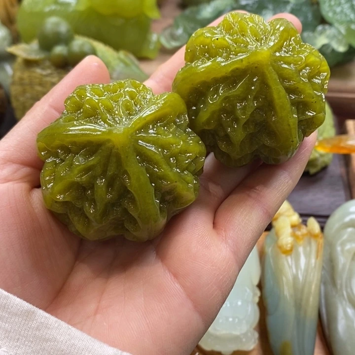 蛇纹石玉未镶嵌手把