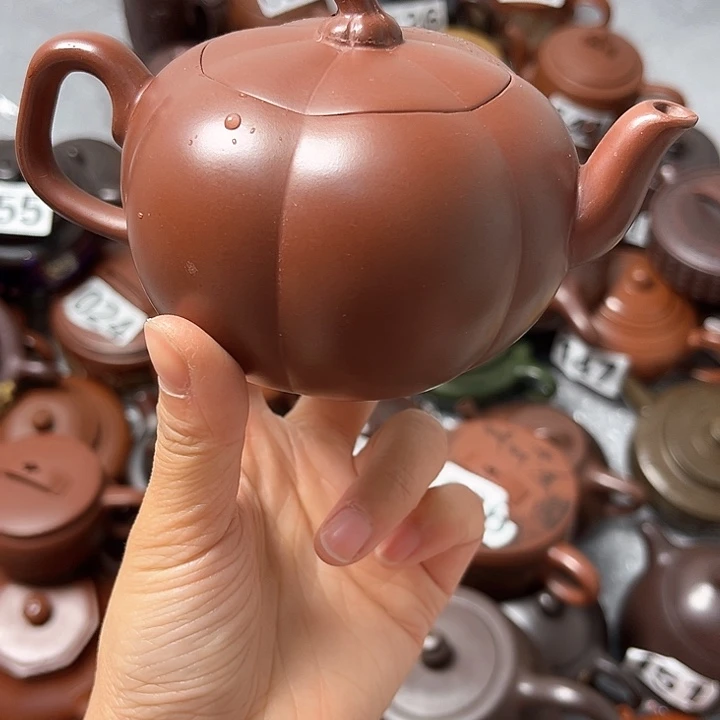 紫砂茶壶紫砂微瑕半手