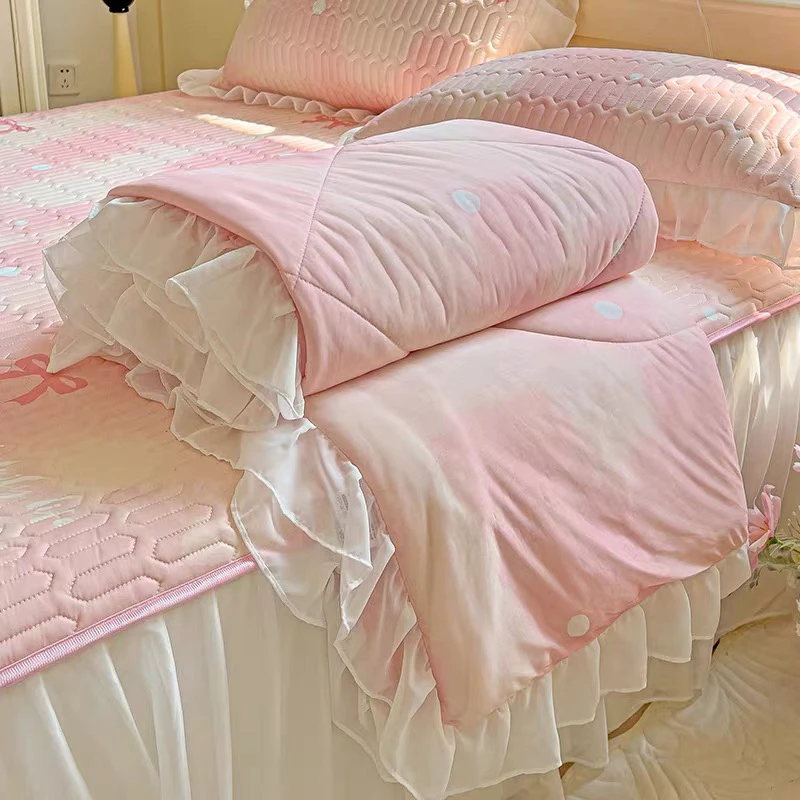 √凉感丝花边夏被-爱丽丝