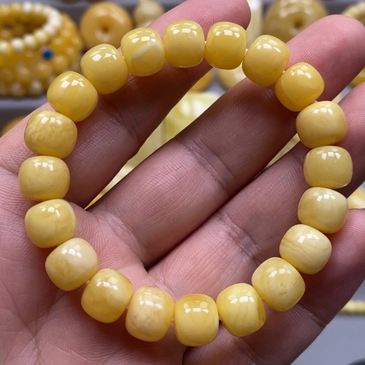 琥珀未镶嵌手链手串