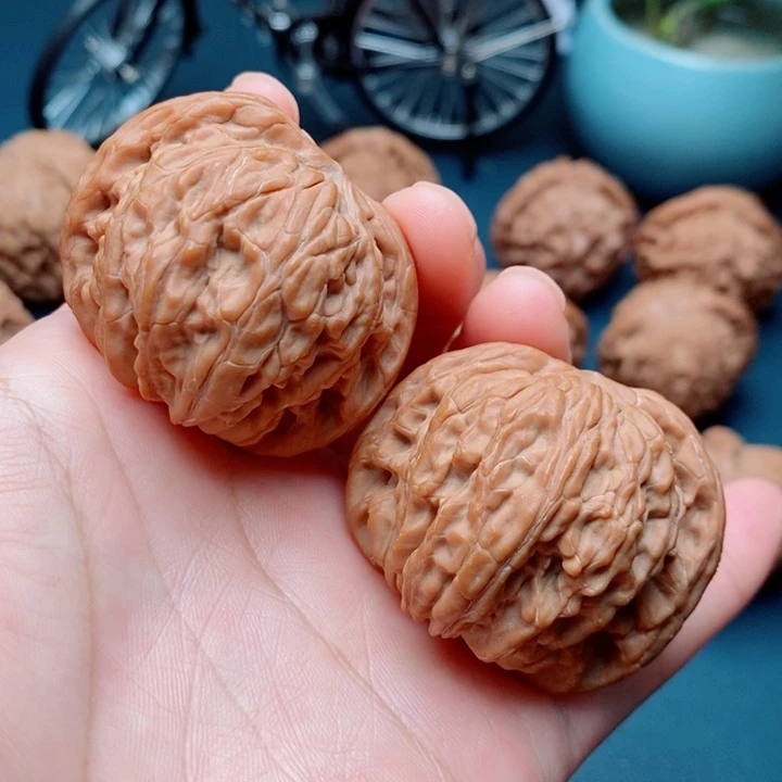 文玩核桃把件磨盘43全品